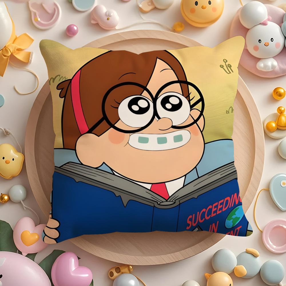 G-gravity F-falls Anime Cushion Cover Home & Car Multi-Scene Pillow Cover - Reversible, Soft & Durable for Daily Use