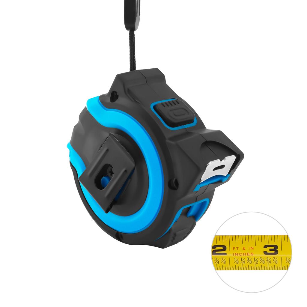 Imperial Self Locking Tape Measure 1/8 Inch Fraction Markings Two Sizes Heavy Duty Professional