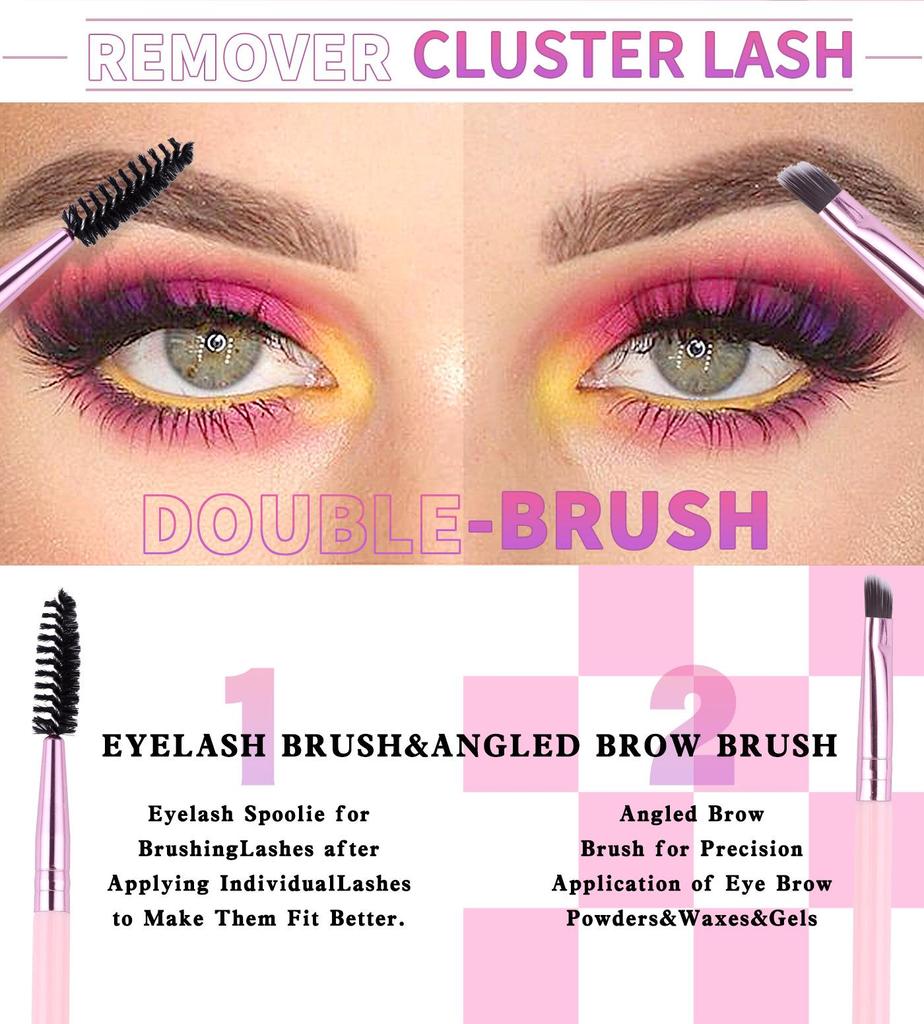 DIY Cross-Border 10D/30D/60D Kluster Ögonfransar Bok: Naturliga, Böjda, D-kurva Segment, Tjocka Lösögonfransar.