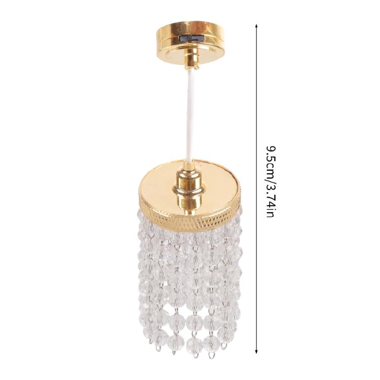 Doll House Ceiling Lamp Model Furniture Model Accessories Teenager Girls for 1:12 Dollhouses Living Room Decorations