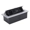 Desktop Socket 16A Power Strip Table Connection Box Dual USB EU Standard AC 250V Welding Free for Of