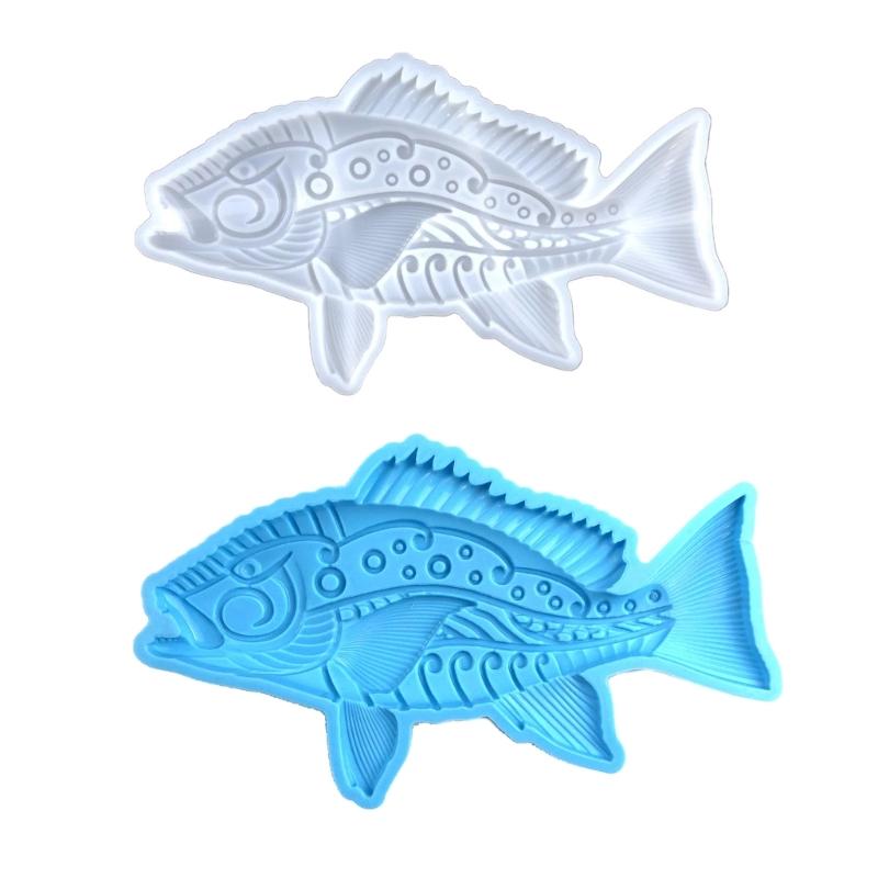 DIY Fish Ornament Silicone Mold for Wall Door Decoration Handmade DIY Room Living Room Epoxy Resin Mould Decors