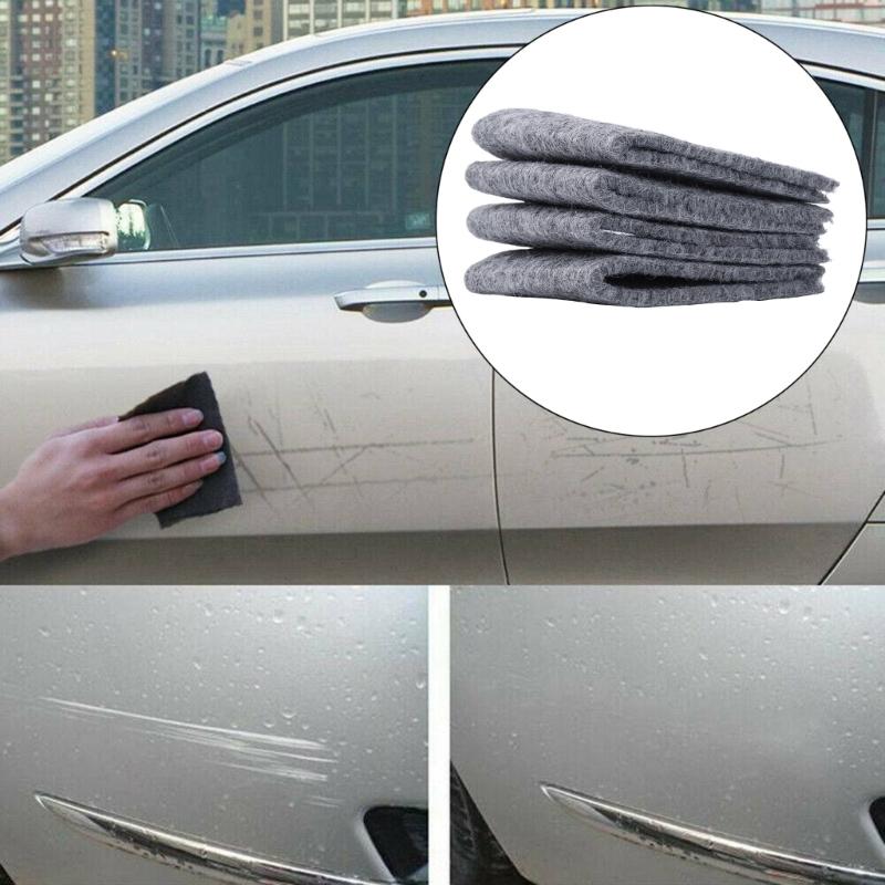 4Pcs Nanometre Sparkle Cloth for Car Scratches, Car Body Paint Polishing Cloth Scratch Repair Tool Scratch Removal