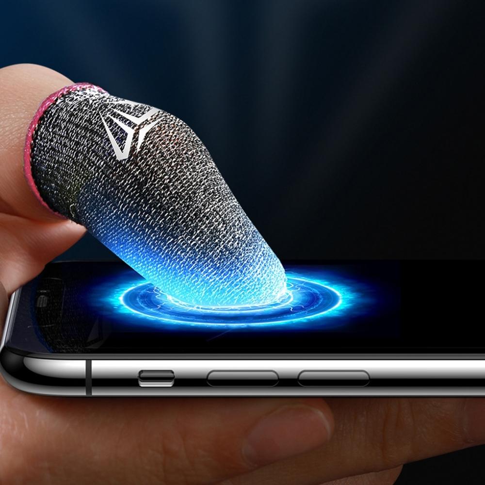 10 buc mănuși cu vârful degetelor pentru jocuri mobile pentru PUBG Gamer, rezistente la transpirație, anti-alunecare, cu ecran tactil, mânecă pentru degete, acoperire respirabilă pentru jocuri.