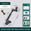 Tap Splash-proof Bubbler Faucet Filter Nozzle Tap Saving Water Extender 1440°Kitchen Scalable Metal Faucet Aerator Bathroom New