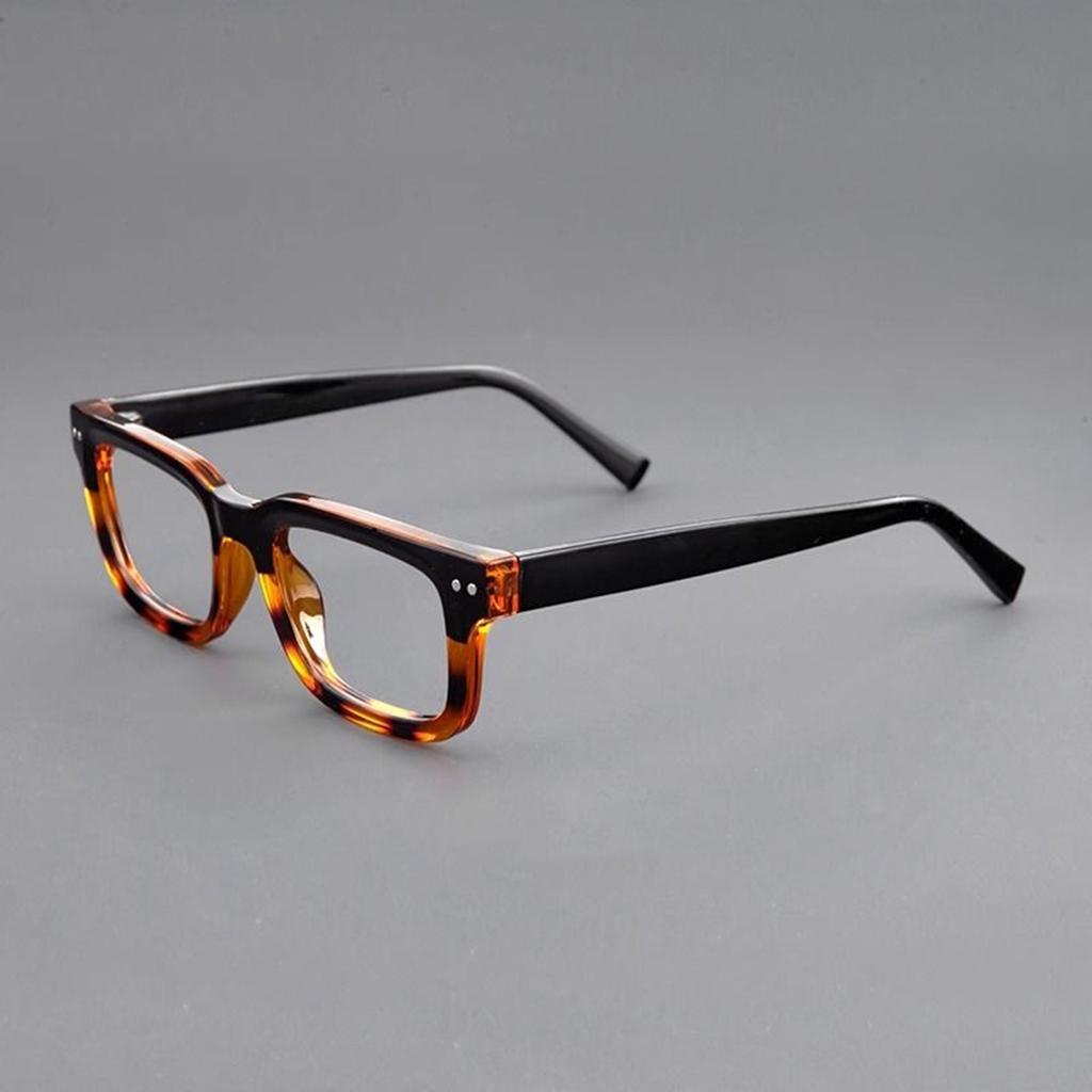 Retro Small Square Frame Reading Glasses with Leopard Print Gradient, Fashionable and Comfortable Hyperopia Glasses with Ultra-clear Vision