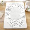 3-Piece Love Letter Print Fitted Sheet Set - Ultra-Soft, Breathable, Comfortable Bedding For Bedroom, Guest Room - Includes 1 Fi