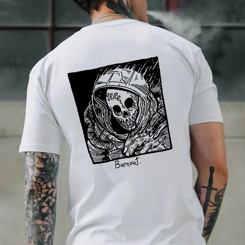 New Style Summer Quick Dry Men's 3D Printed Casual Comfortable O Collar Short Sleeve Loose Street Personality Loose Top Popular