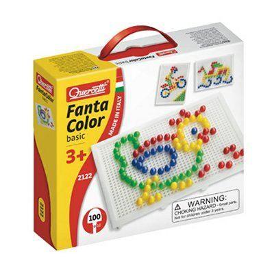 Jeu de mosaïques fantacolor basic - quercetti - pièces de 10mm