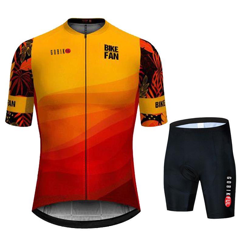 Bike Jersey Set 2026 Team Cycling Clothing Summer Short Sleeve Cycling Suit Men's Top and Bottom Bib Shorts Kit