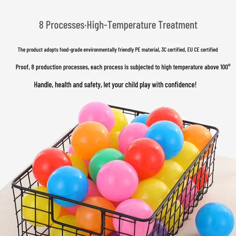 1000-Pack 7cm Colorful Plastic Pit Balls