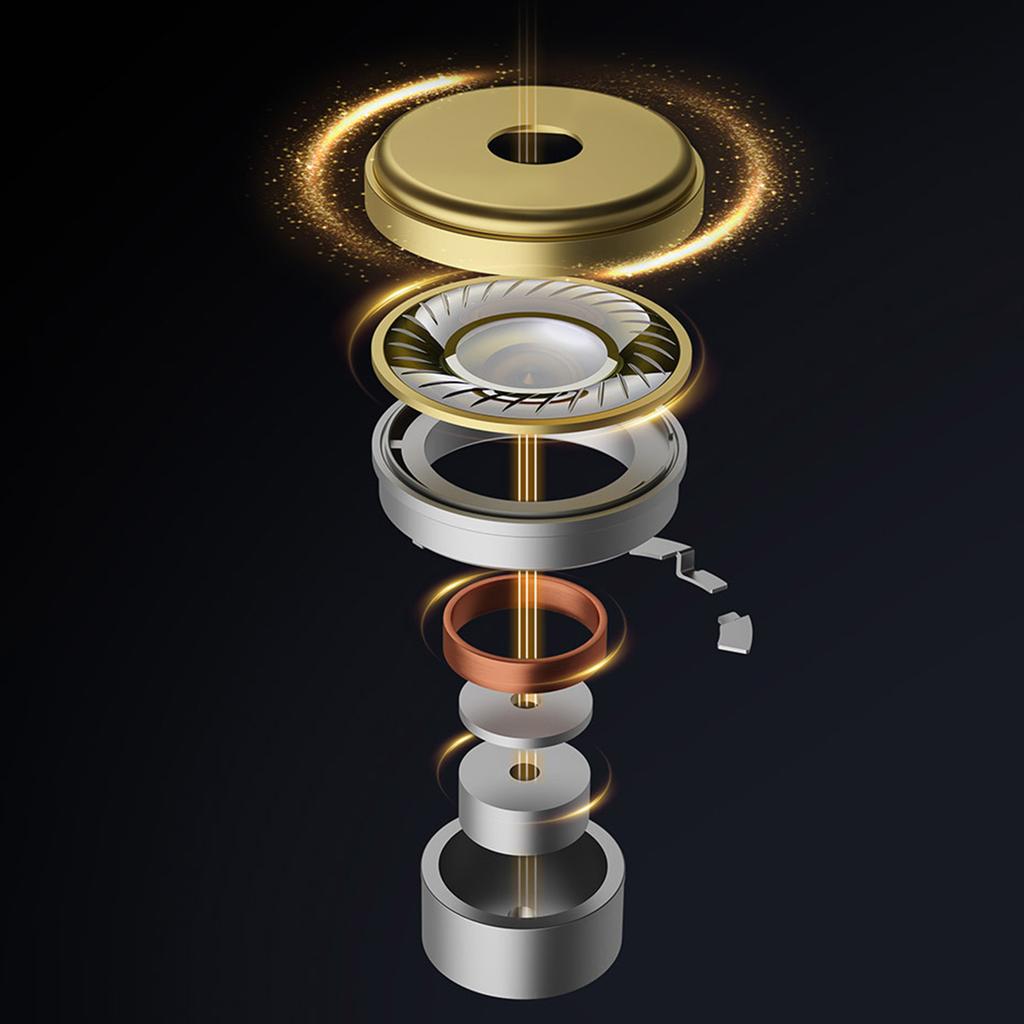 Earphones Dynamic Coils HiFi Headphone Sound Sports Earbud Noise Cancelling Earpieces with Detachable Cable