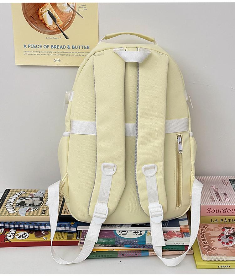 Women's College Style Large Capacity Backpack Student Schoolbag