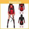 Stylish Women Ninja Cosplay Jumpsuit For Halloween Costume And Party Wear