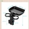 sazanore Car Drink Cup Passenger Seat Rotating Smartphone Stand Tray Holder, Holder, Table, (Black) [Item]