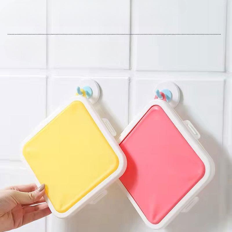 Silicone Sandwich Crisper Toast Storage Box Portable Food Storage Organizers Reusable Microwaveable Food Lunch Boxes
