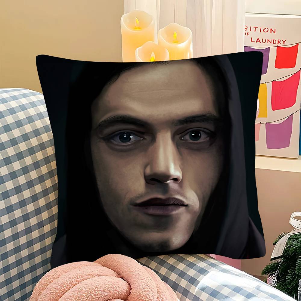 pc Mr RRobot Pillow Case Fashion Square Pillowcase Bedroom Sofa Room Ins Decoration Leisure