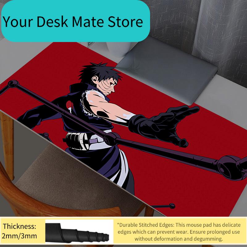 Mouse Pads Large Mouse Pad Office Desk Mats PC Gaming Accessories XXL Mouse Pad Laptop Naruto Obito Uchiha Keyboard Mat