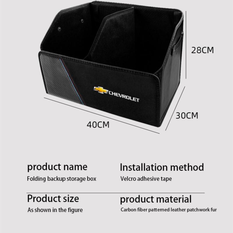 Folding Car Trunk Organizer Box Storage Bag Tools Tidying For Chevrolet Spark Cruze Tracker Orlando Trax Epica Interior sticker KB5