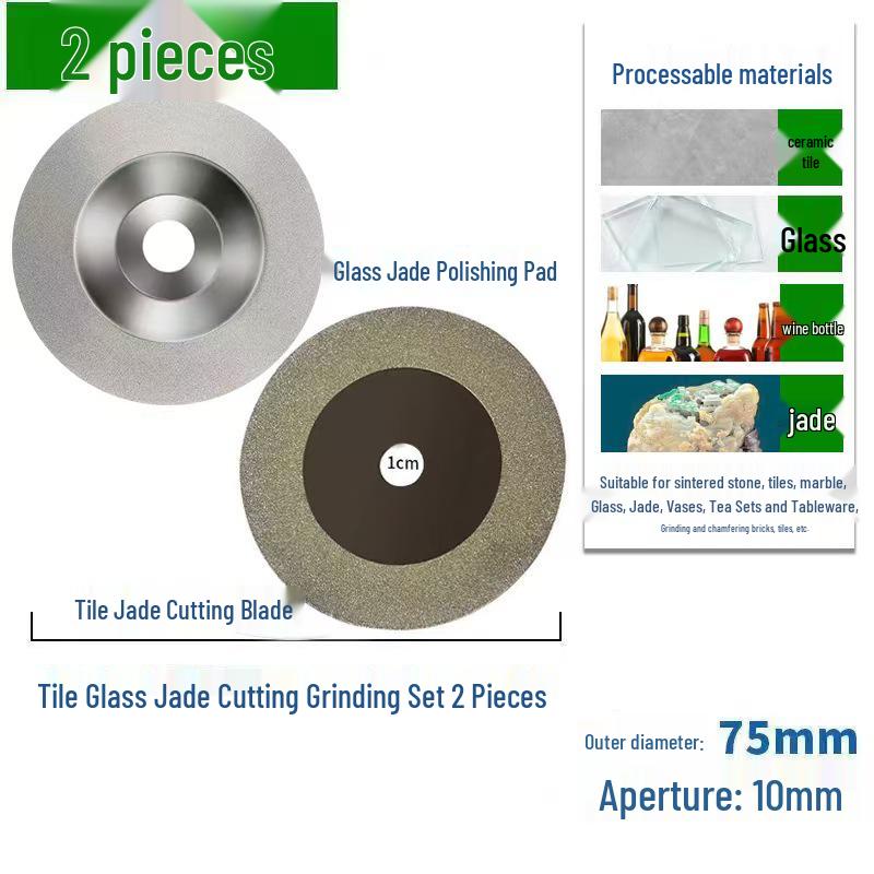 Mini 76mm (3") Angle Grinder Blade: Metal Grinding & Polishing Disc, Cutting Wheel 10mm Arbor.