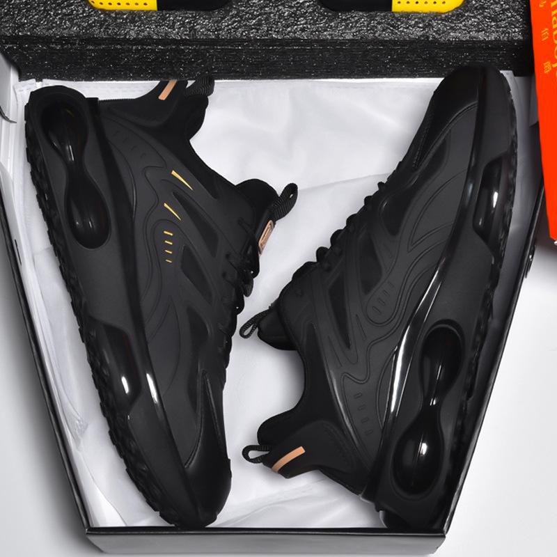 Black air cushion sneakers men's 2025 new student sports dad shoes Putian basketball men's winter running shoes