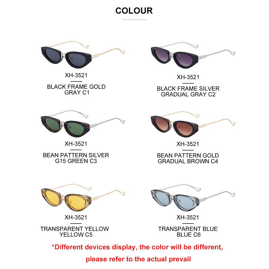 Vintage  Cat Eye Sunglasses Women For Men Luxury Brand Designer Sun Glasses Metal Punk Popular Outdoor Driving Shades Uv400