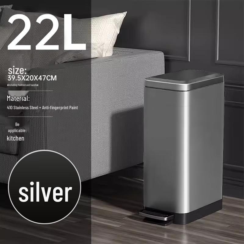 Slim Foot Pedal Trash Can