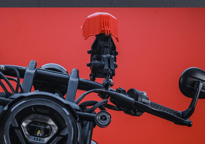 Shockproof Motorcycle Phone Holder with Anti-theft and Charging Features