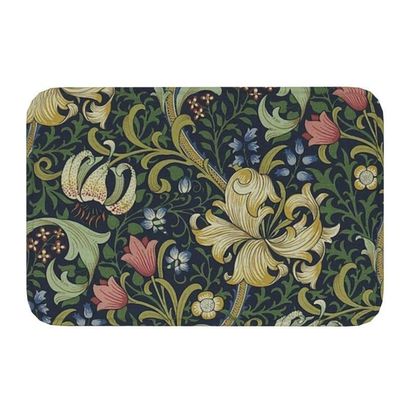 William Morris  Rug Front Floor Door Entrance Mats Indoor Textile Pattern Bath Kitchen Doormat Balcony Carpet Non-slip Floor Mat