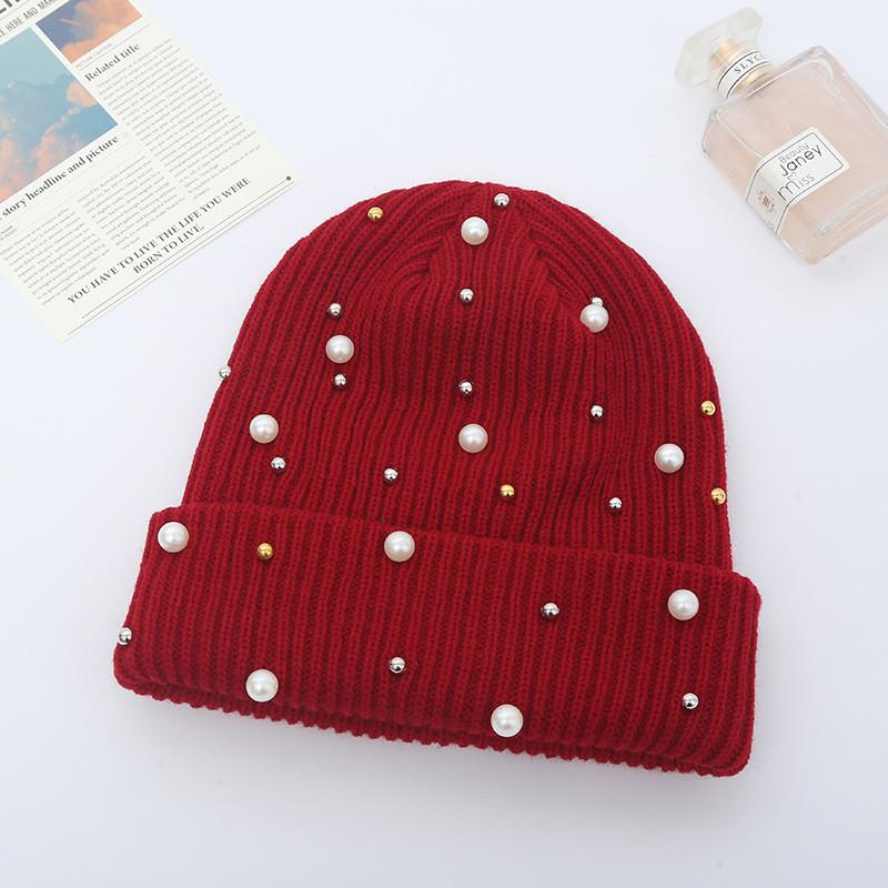 Knit Hat For Women Winter Pure Acrylic No Brim Beanie With Warmth And Sun Protection