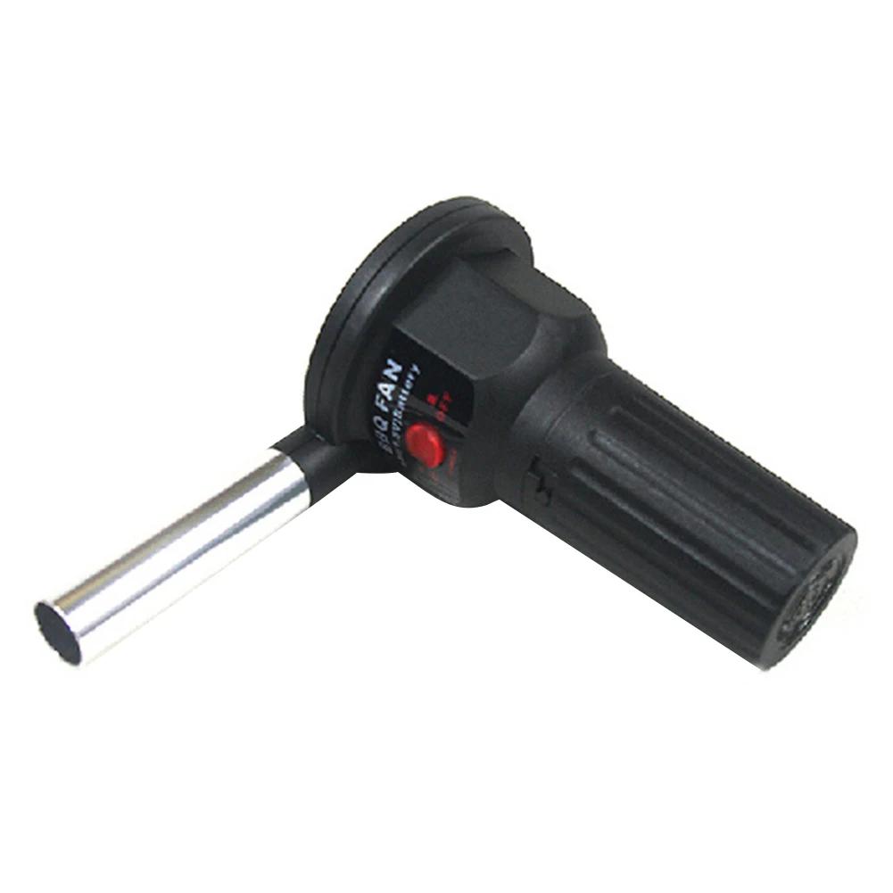 BBQ Elektrisk Vifte Luftblåser Aluminiumslegering Grill Luftblåser Håndholdt Grill Grill Ildbelg Grillverktøy for Piknik Camping