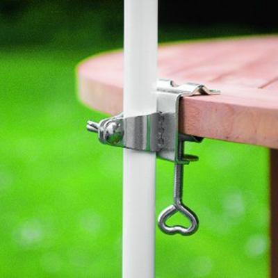 Clemă pentru umbrelă de masă portabilă, anti-alunecare, din aliaj, de grădină, rezistentă la vânt. Suport de umbrelă pentru terase