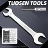 Metric Mirror Finish Double End High Hardness Open End Wrench - Multi-Spec Hand Tool