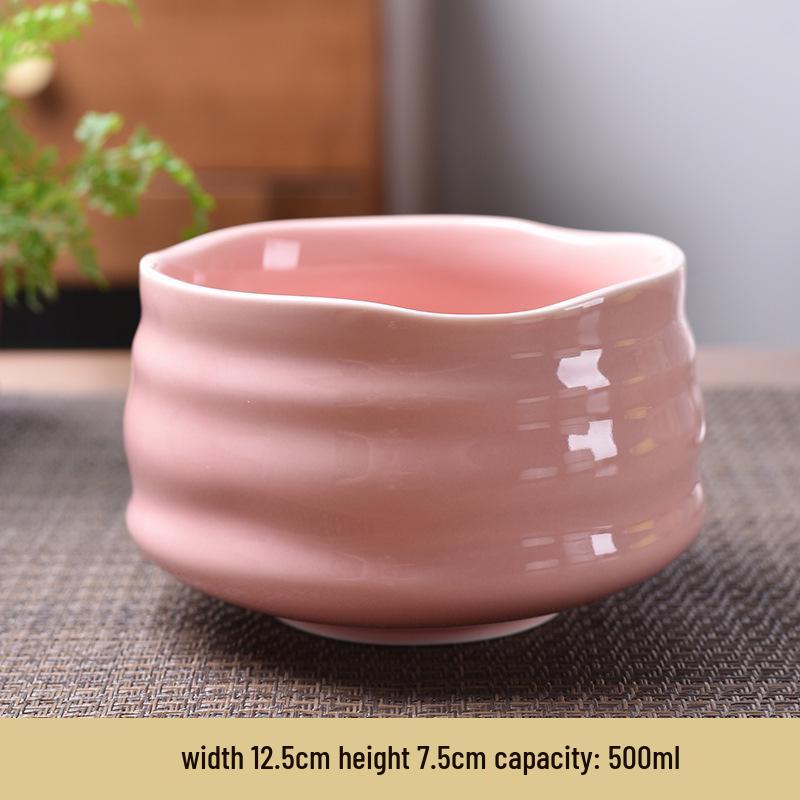 Japanese Matcha Tea Set: Ceramic Bowl, Chasen Stand, and Song Dynasty Style Tools