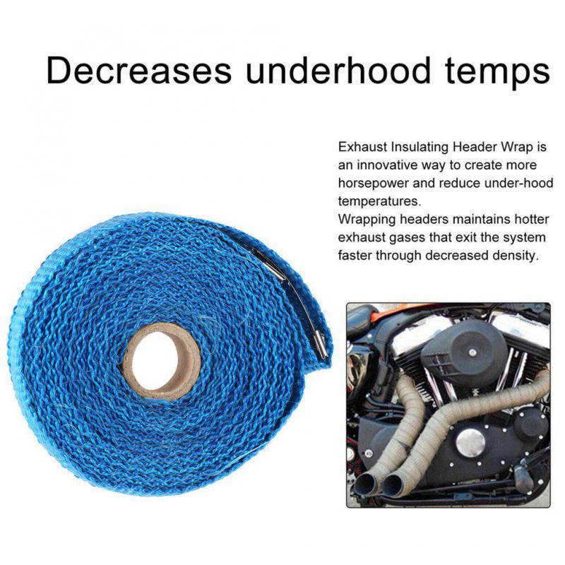 Auto Motorrad Auspuffband Krümmer Hitzeschutzband Turbo Krümmer Hitzeschutz Auspuff Thermoband Edelstahlbinder