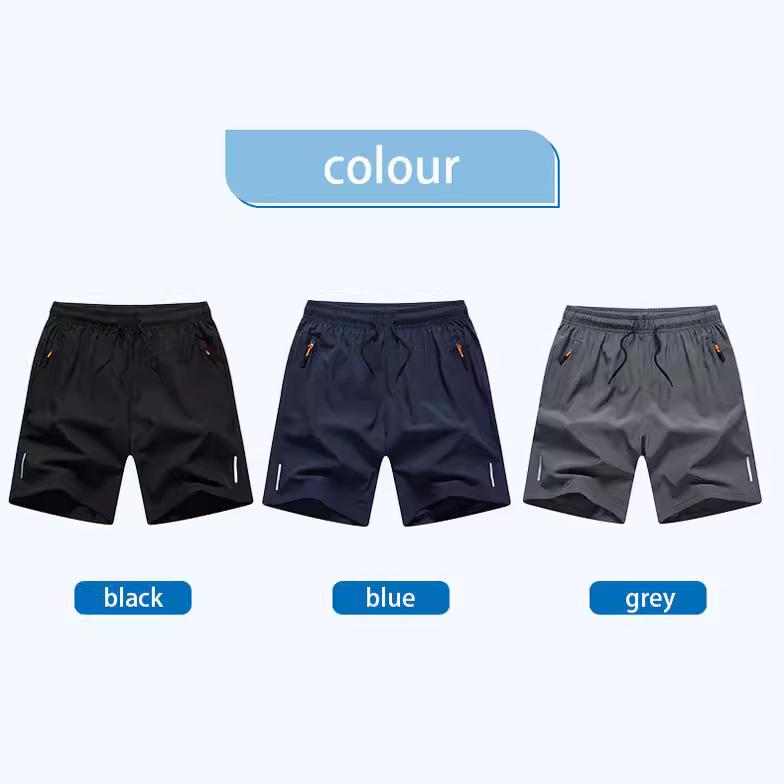 Boys' Summer Ice Silk Stretch Shorts for Middle & Big Kids - Fashionable and Sporty Pants