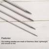 5Pcs US 3-6.5mm Double Pointed Knitting Needle 7.87 Inches Length Sweater Stitching Needles with 10 Stitch Marker
