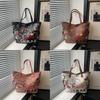 Borsa Tote Cartone Animato Grande Capacità PU Moda Casual Borsa a Mano per Uso Quotidiano