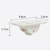 4Pcs Mini Self Sticky Wheels Caster Universal Plastic Material Accessory for Box Bottom, Storage