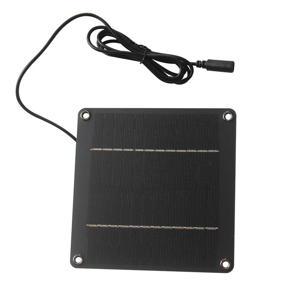 4W 12V Monocrystalline Silicon Solar Panel with Type-C Interface for Outdoor Garden Light/Security Camera Charging Board