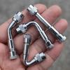 Motorcycle 45 90 135 180 Degree Angle Bent Valve Adaptor Tyre Tube Valve Extension Adapter for Truck Car Motor Bike Auto
