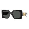 [Available Prescriptions] Logo Details Square Sunglasses Women's Black 18416399 O4478U-OGB18755_ONUL-Black 55 - Glasses Case