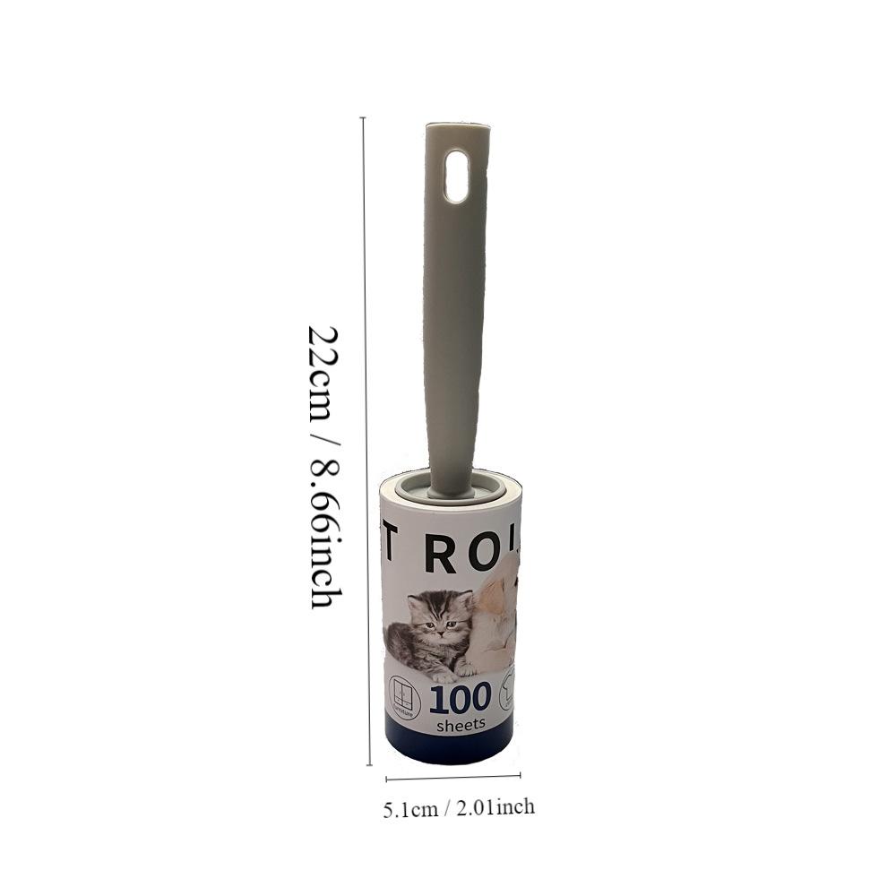 

1SET hot-selling pet sticker 100 Tear roller sticky paper, can be torn to replace sticky paper, clothing cleaning сірий