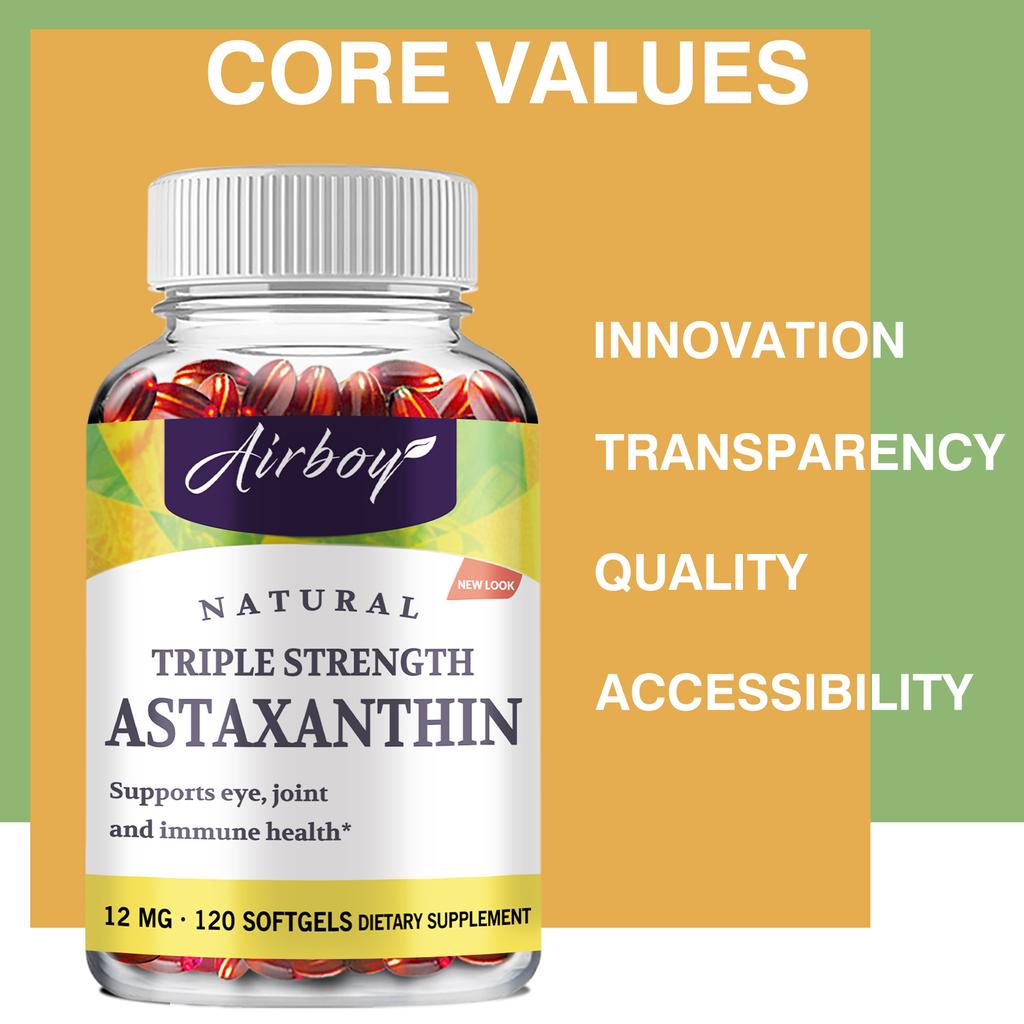 120pcs Astaxanthin - Eye, Joint, Heart and Cardiovascular Health, Lutein