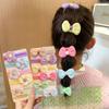 12PCS Sweet Flower Bow Hair Ties Elastic Hair Bands for Girls Women Princess Style Hair Accessories