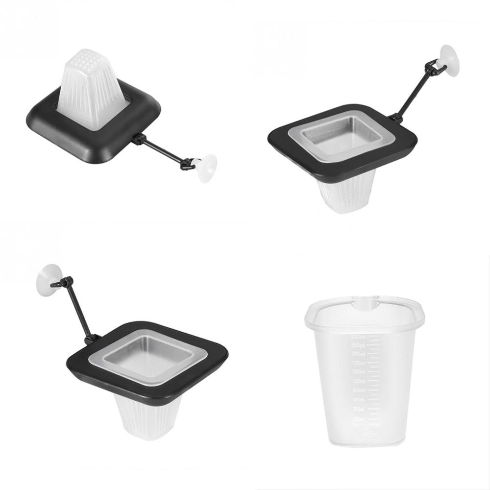 Molded Polymer Suspended Feeding Cup Suction Mount Fish Tank Feeding Cup Thawing Preparation