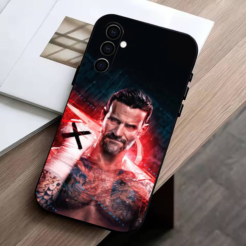 CM P-Punk Phone Case For Samsung Galaxy A73,A72,A71,A70,A53,A52,A51,Others Soft Black Cover Samsung a53 5g