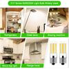 KEI D28x kel 2816x Refrigerator Bulb 3W E17 LED Fridge Light Bulb Kei 125v 40W Appliance Bulbs, 5304522314 5304517886 Natural White 4000K 100V-265V