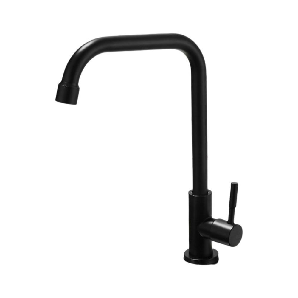 

Universal Rotatable Spout Faucet Convenient Wall Mounted Faucet Kitchen Faucet Public Restroom чёрный