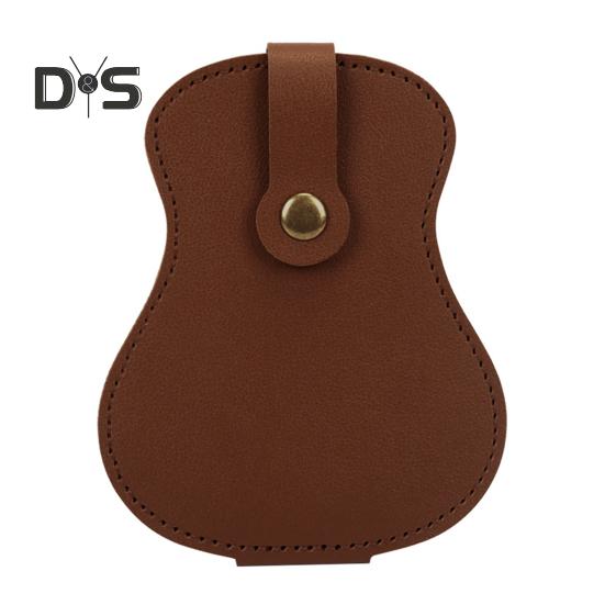 

Держатель для медиаторов из искусственной кожи на 18 слотов, сумка для хранения медиаторов для мужчин и женщин, чехол-органайзер для гитарных медиаторов для музыкантов, любителей, учителей коричневый